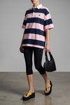 striped cotton polo shirt