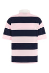 striped cotton polo shirt