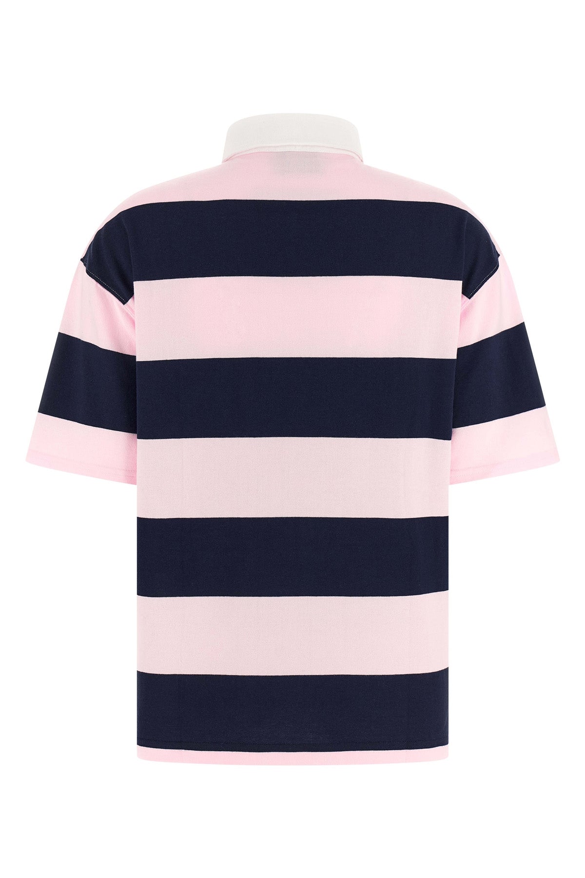 striped cotton polo shirt
