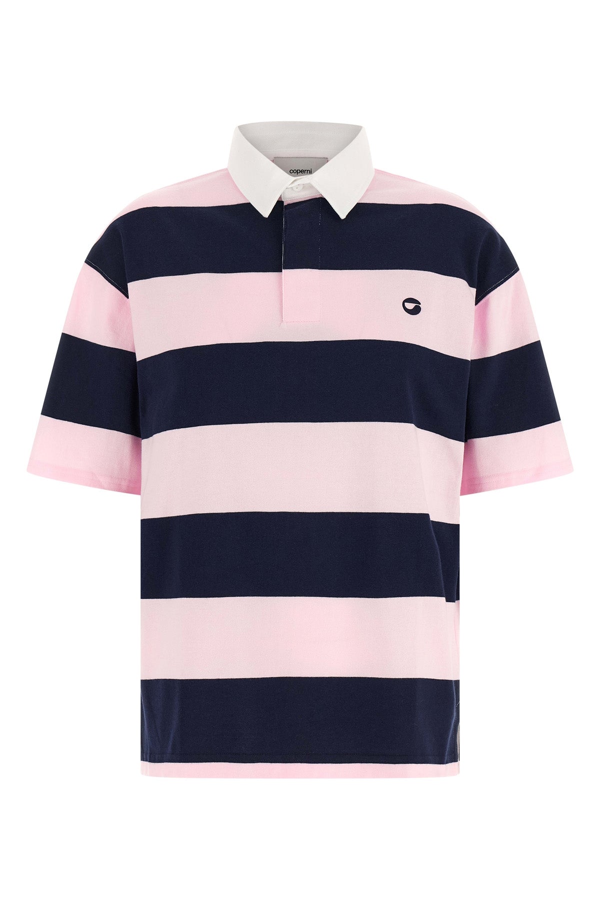 striped cotton polo shirt