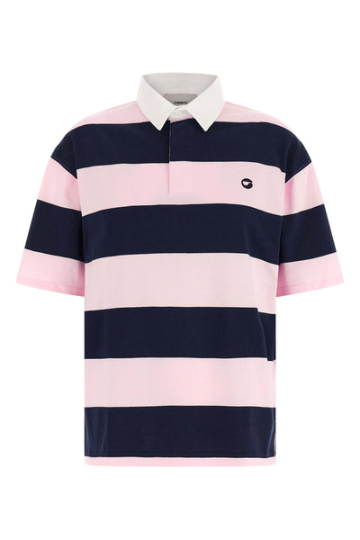 striped cotton polo shirt