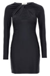 twisted cut-out stretch fabric dress