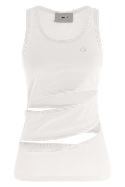 spiral cotton tank top