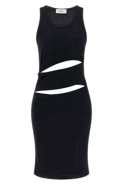 spiral cotton mini dress