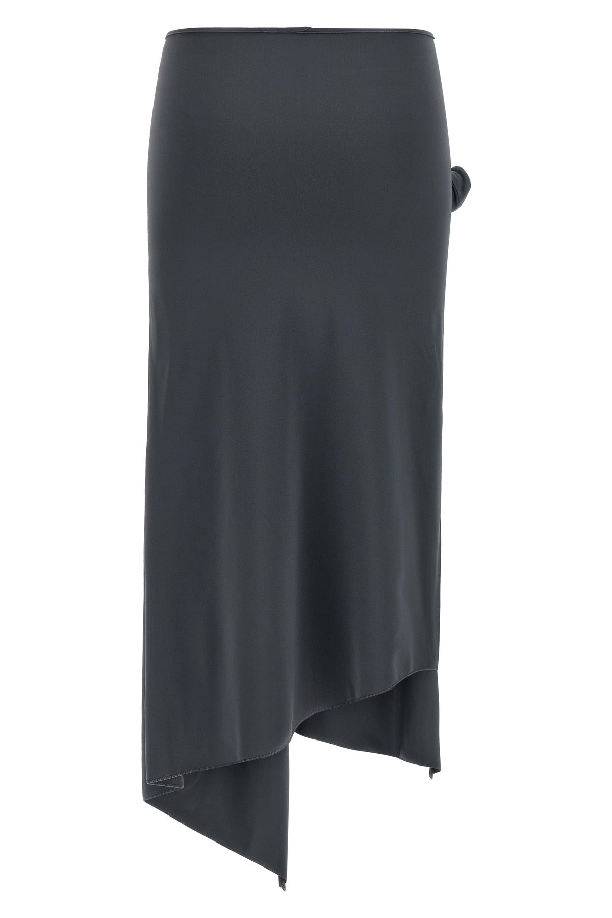 flower midi skirt in stretch technical fabric