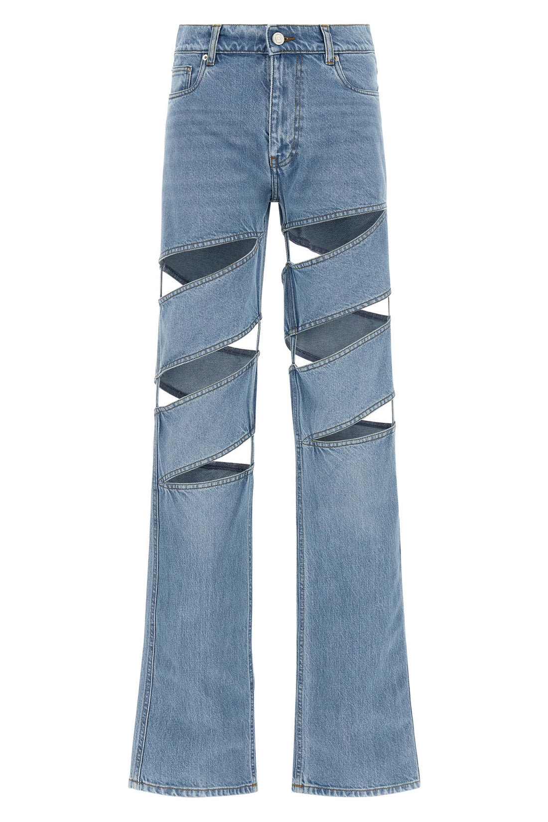 COPERNI 36 spiral stonewashed cotton denim jeans