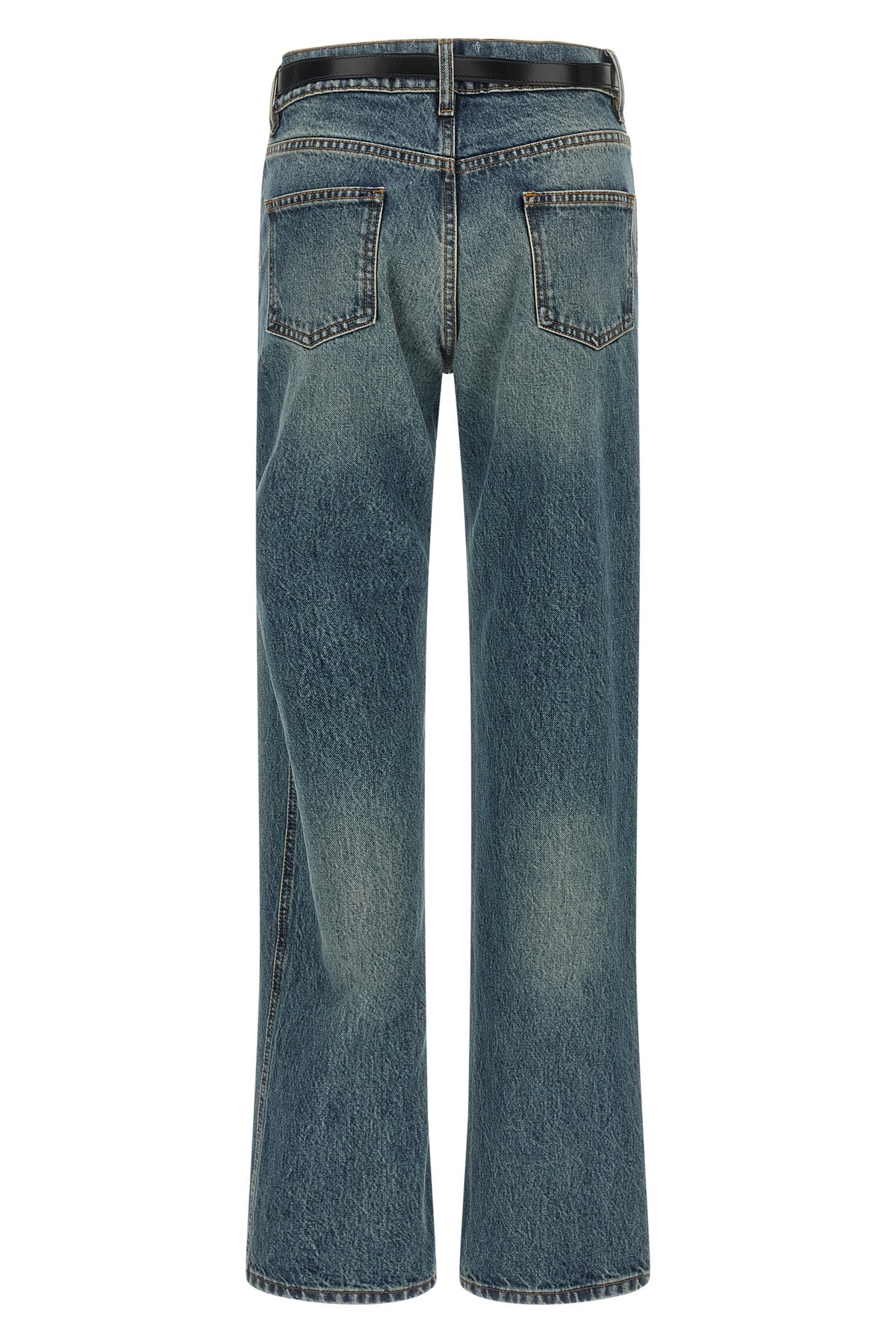 coperni suspended jeans in pure cotton redefine the classic silhouette through