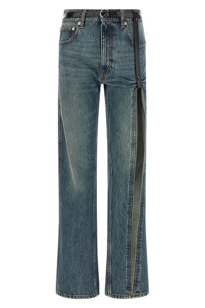 coperni suspended jeans in pure cotton redefine the classic silhouette through