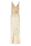 copernis sleeveless long dress defines a fluid column silhouette through impecc