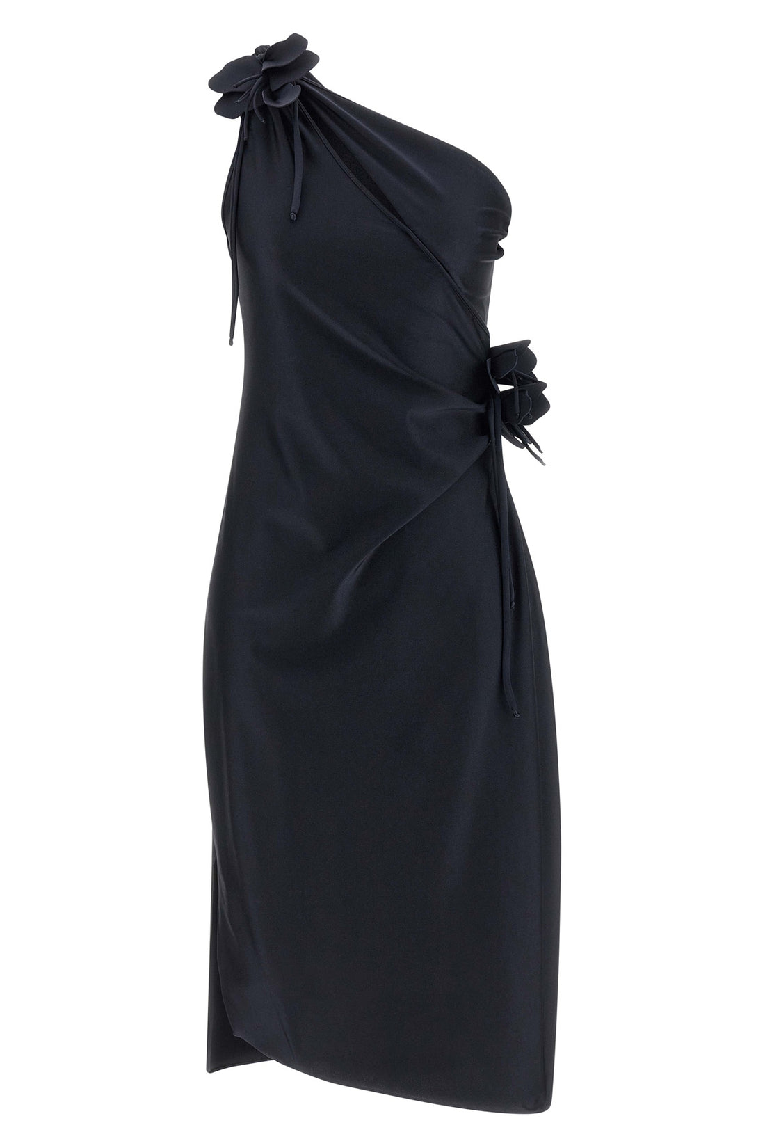 COPERNI S asymmetric mini flower midi dress in stretch technical jersey