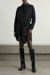 bridge squared toe boots in leather