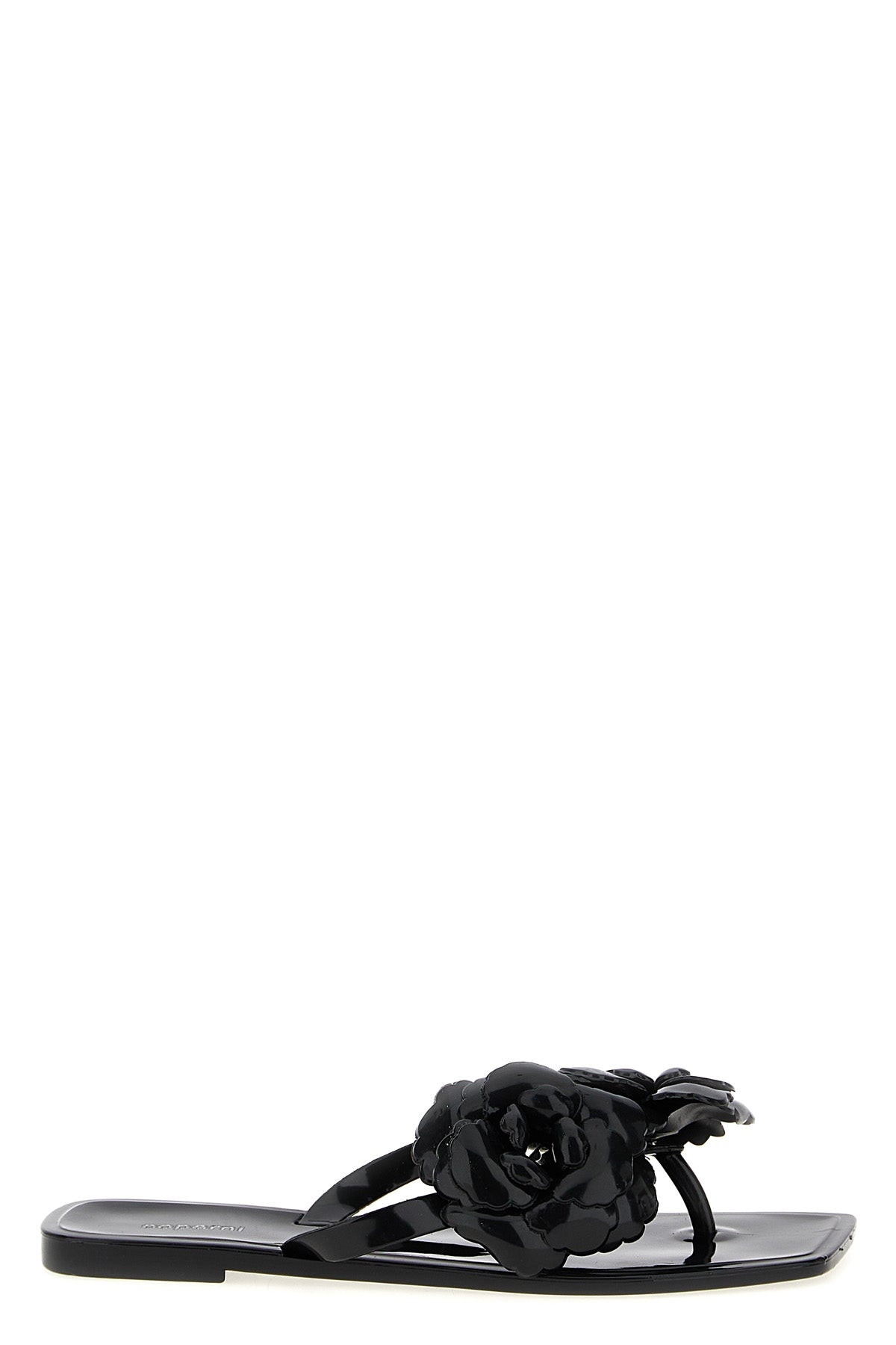 silicone flower flat silicone sandals