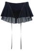 micro pleated skirt with corset