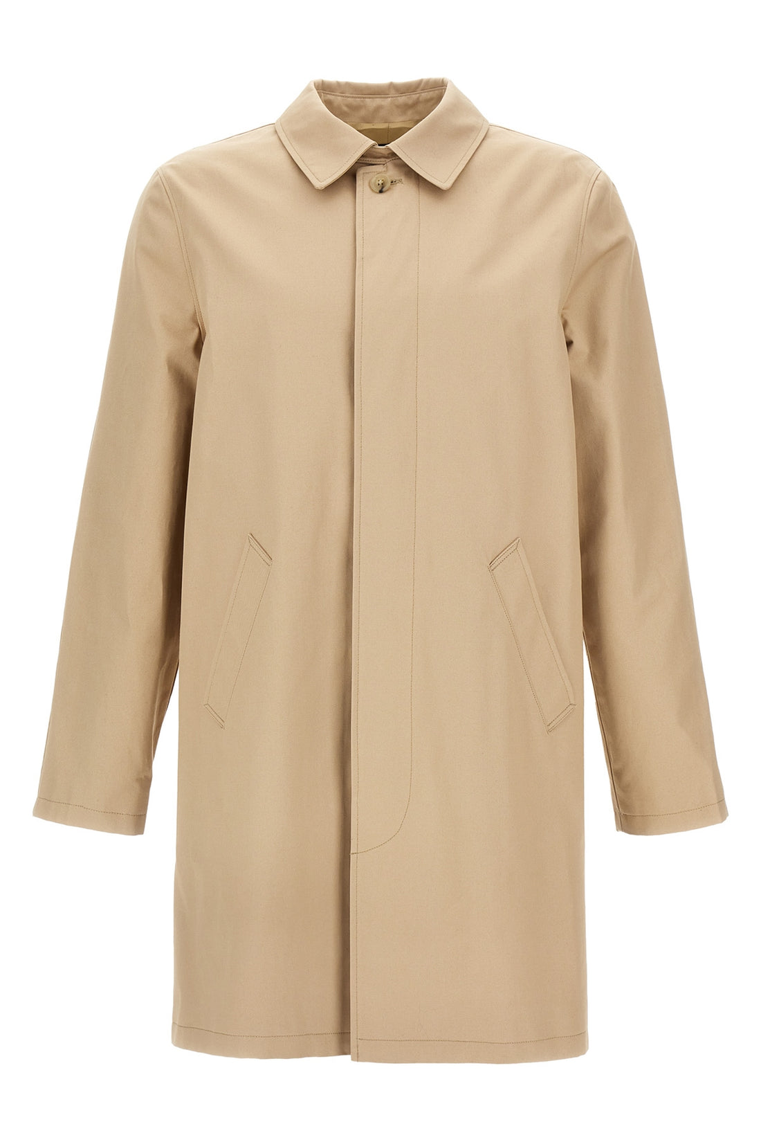 A.P.C. M mac ville trench coat in water-repellent cotton gabardine