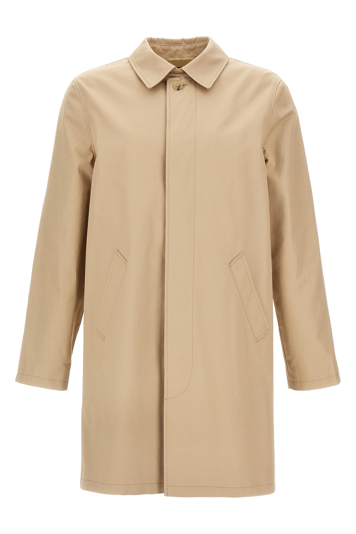 mac ville trench coat in water-repellent cotton gabardine