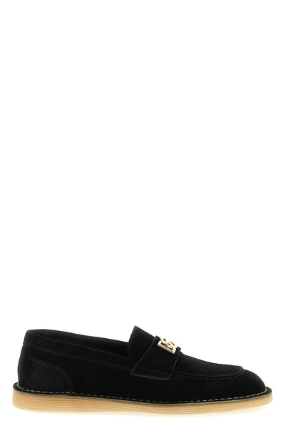 casual loafers in inverted calf leather