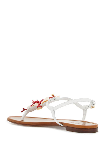 &quot;nappa flip-flops with coral