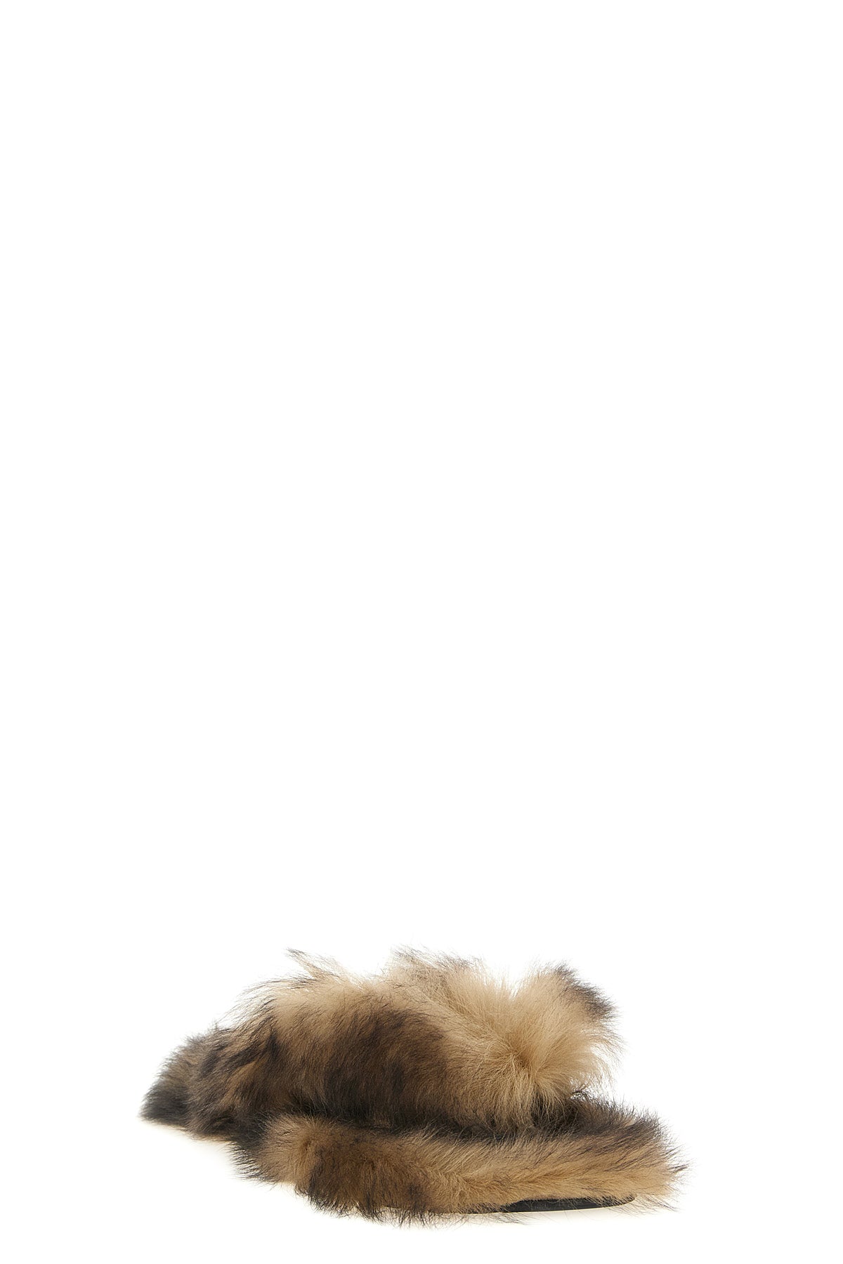 long-haired sheepskin sandals