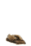 long-haired sheepskin sandals