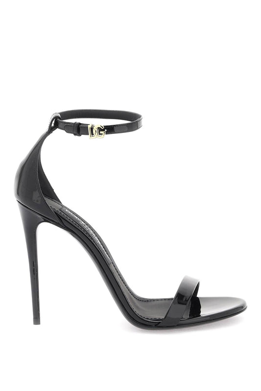 patent leather sandals