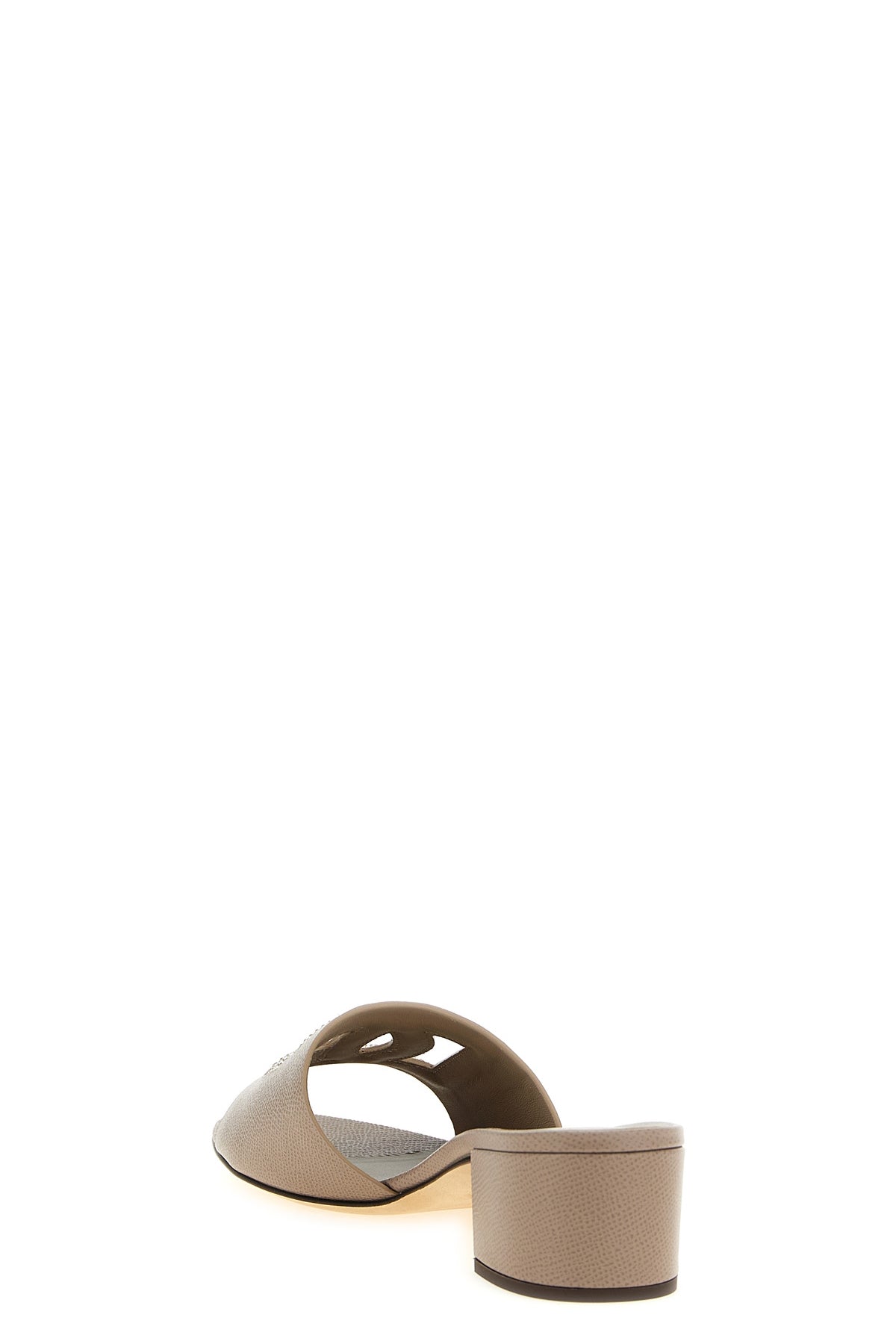 dauphine calf leather mules