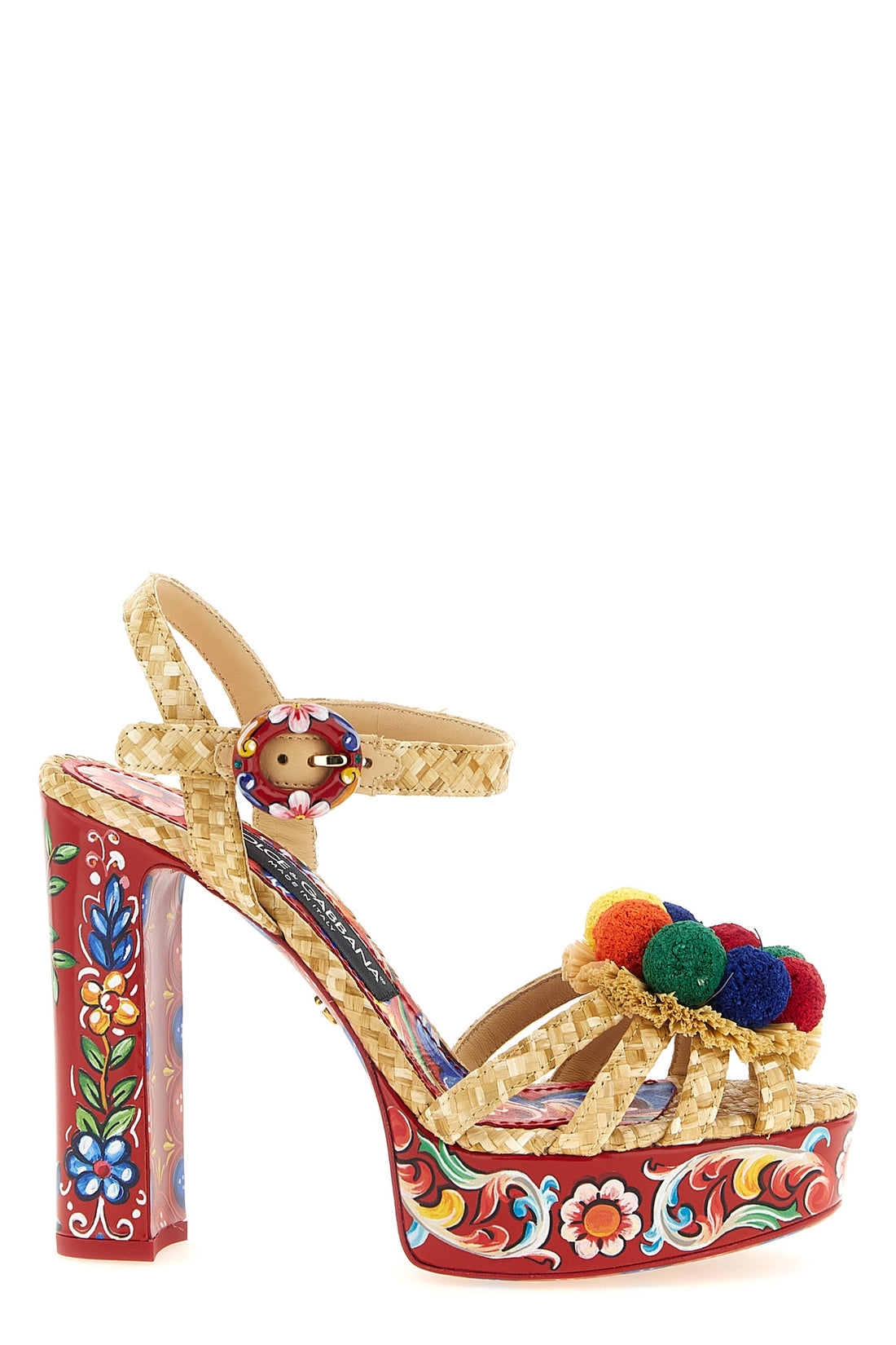 DOLCE &amp; GABBANA 38 raffia sandal