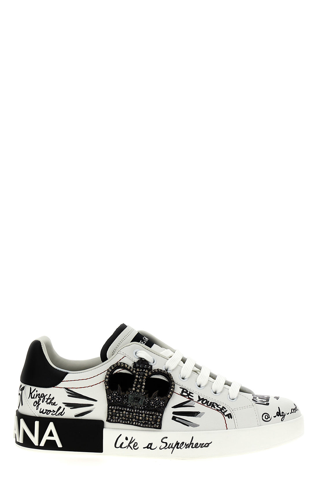 DOLCE &amp; GABBANA 45 portofino leather sneakers