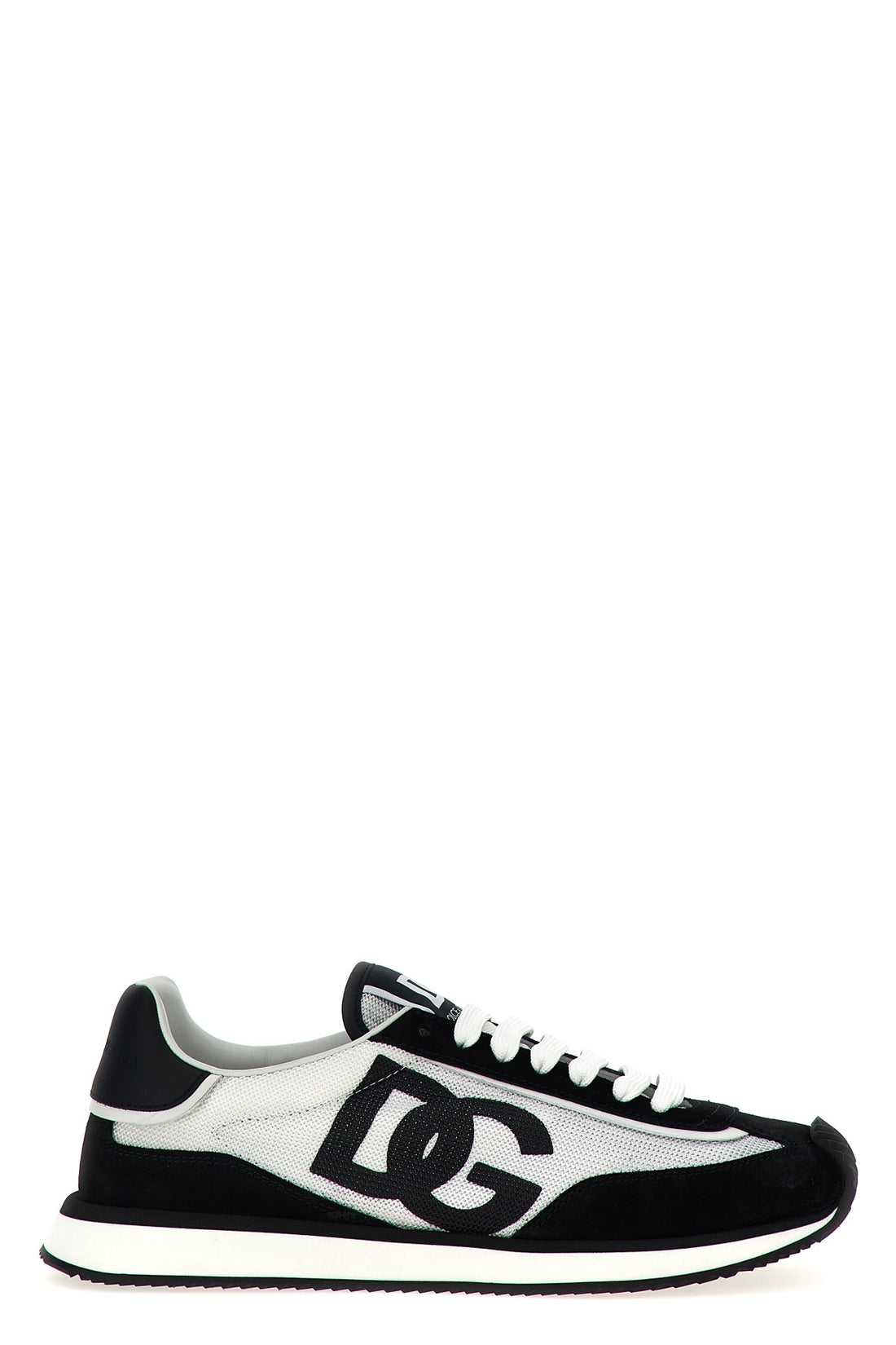 DOLCE &amp; GABBANA 40 dg cushion mesh and suede fabric sneakers