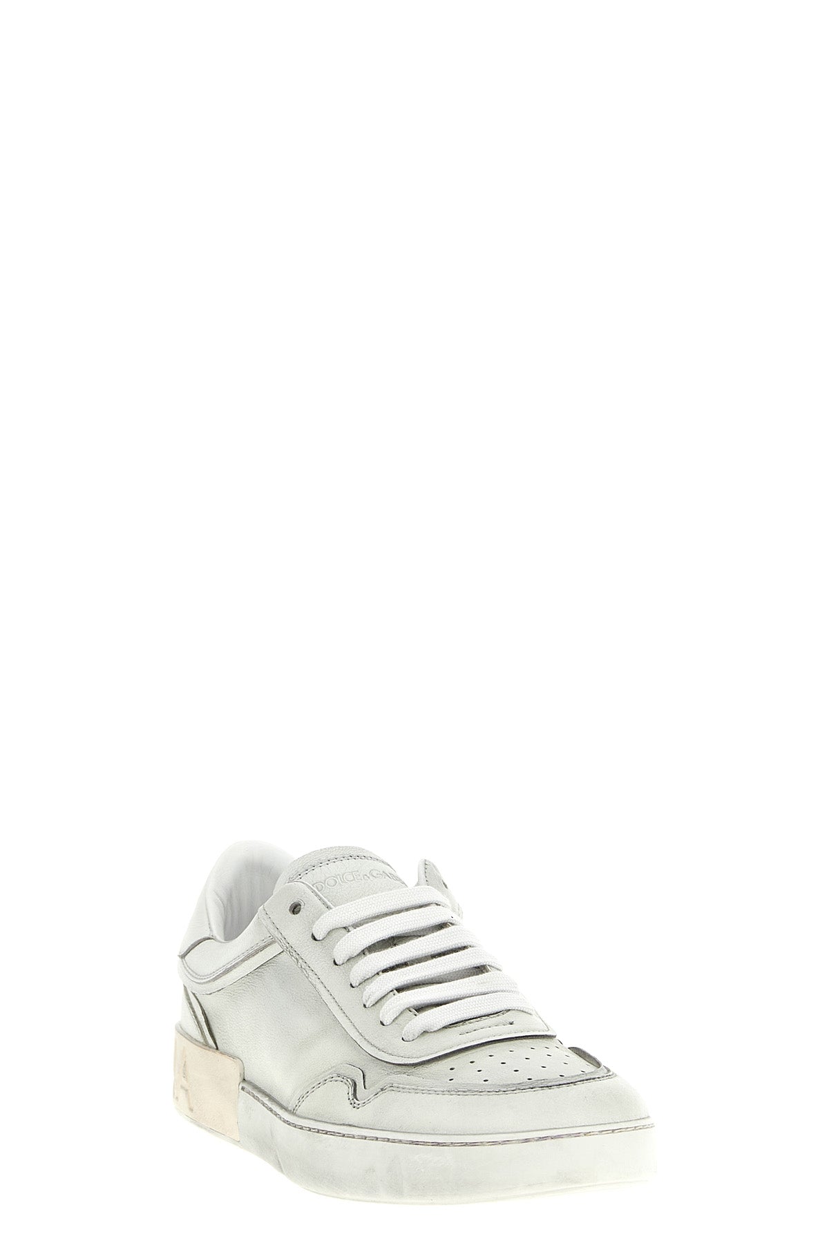 portofino used-effect calf leather sneakers