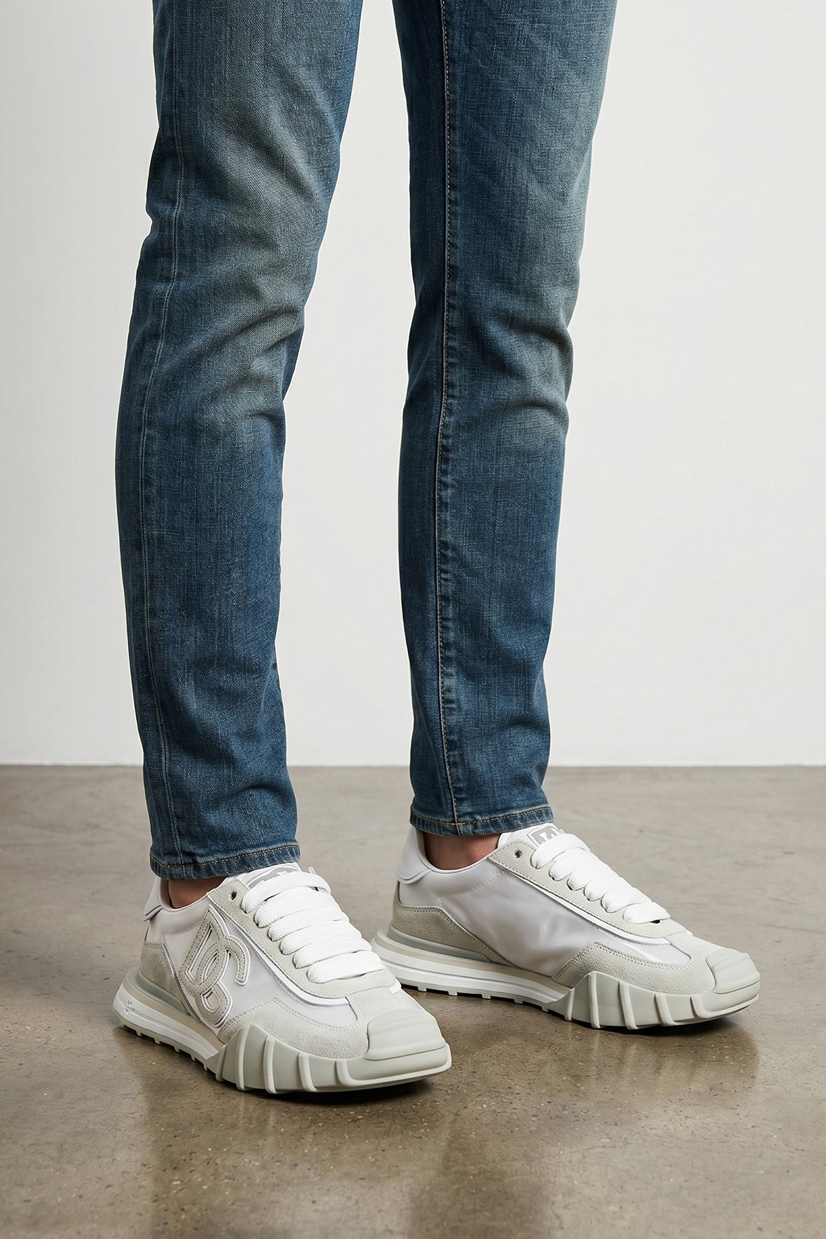 dg athletic suede and canvas sneakers