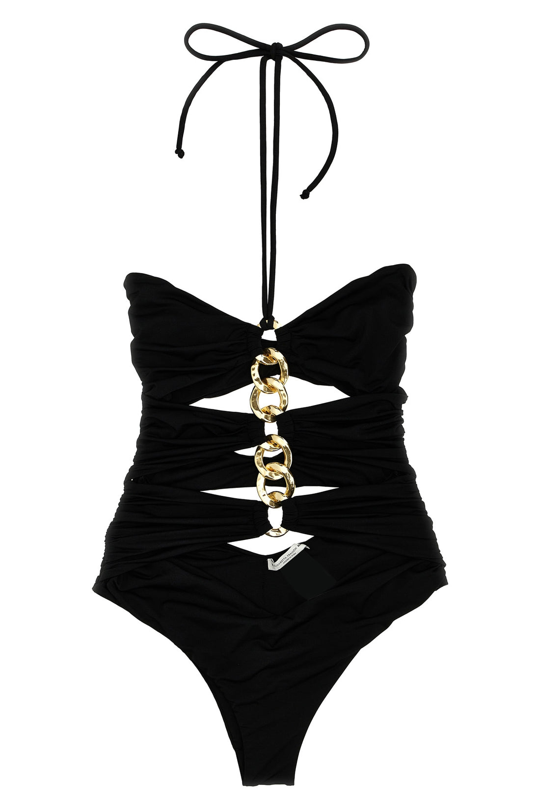 ELISABETTA FRANCHI 38 shiny lycra one-piece swimsuit