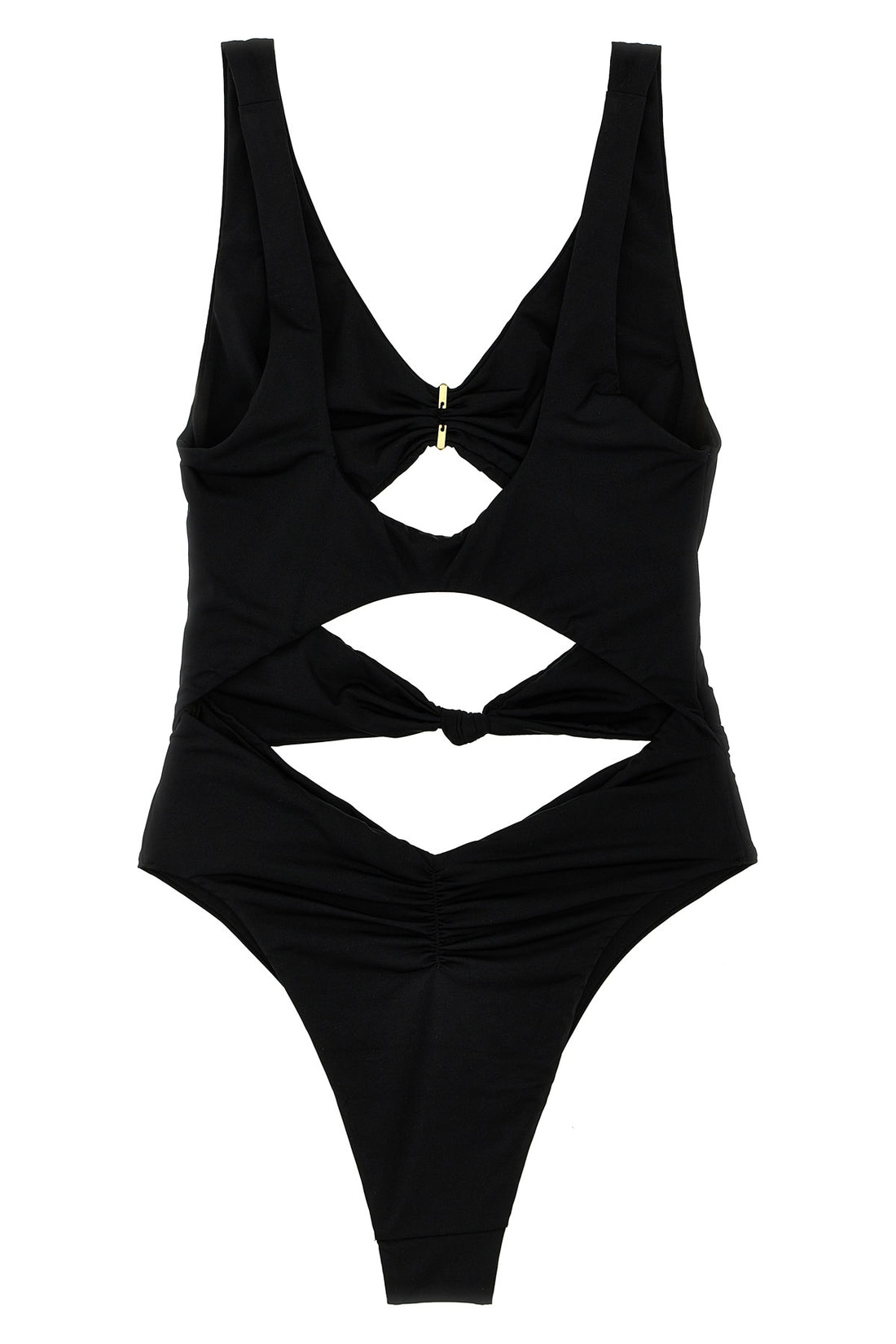 ELISABETTA FRANCHI 38 one-piece swimsuit in shiny lycra