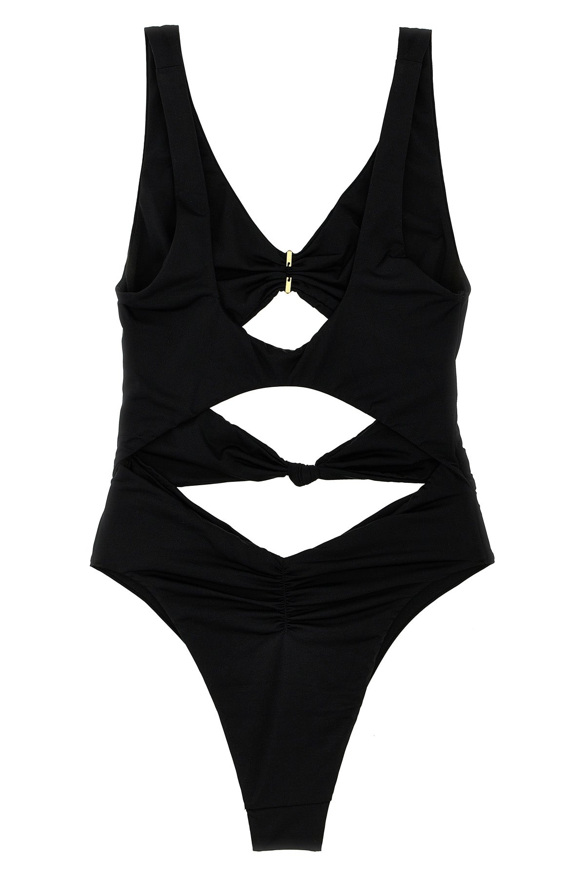 one-piece swimsuit in shiny lycra