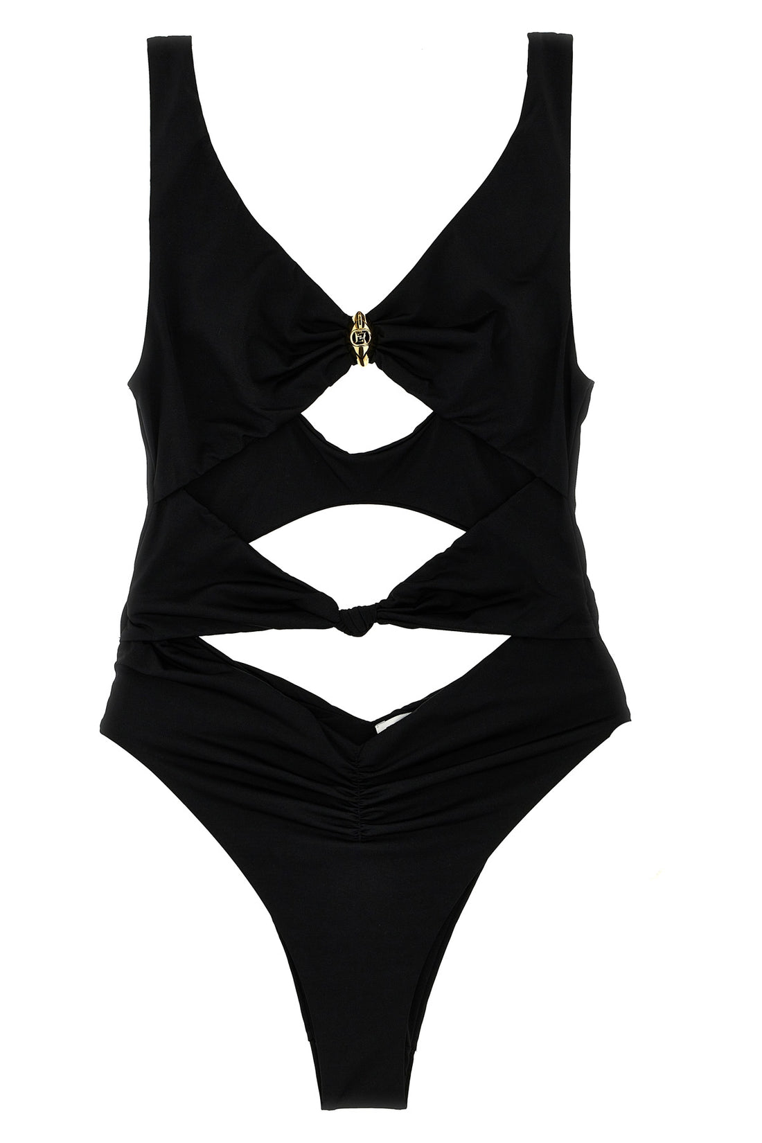 ELISABETTA FRANCHI 38 one-piece swimsuit in shiny lycra