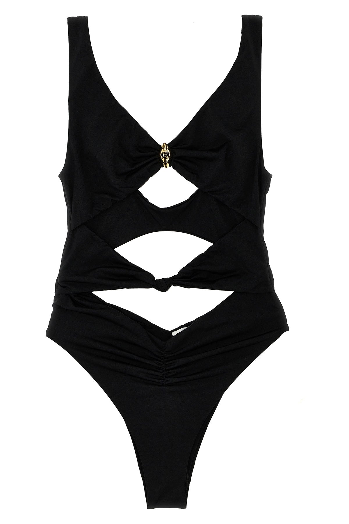 one-piece swimsuit in shiny lycra