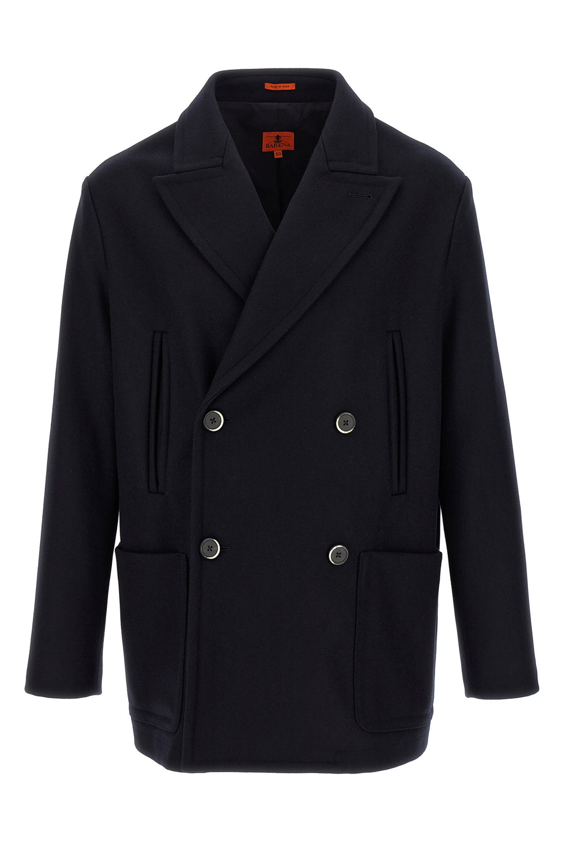 BARENA 52 dosio double-breasted unstructured wool coat