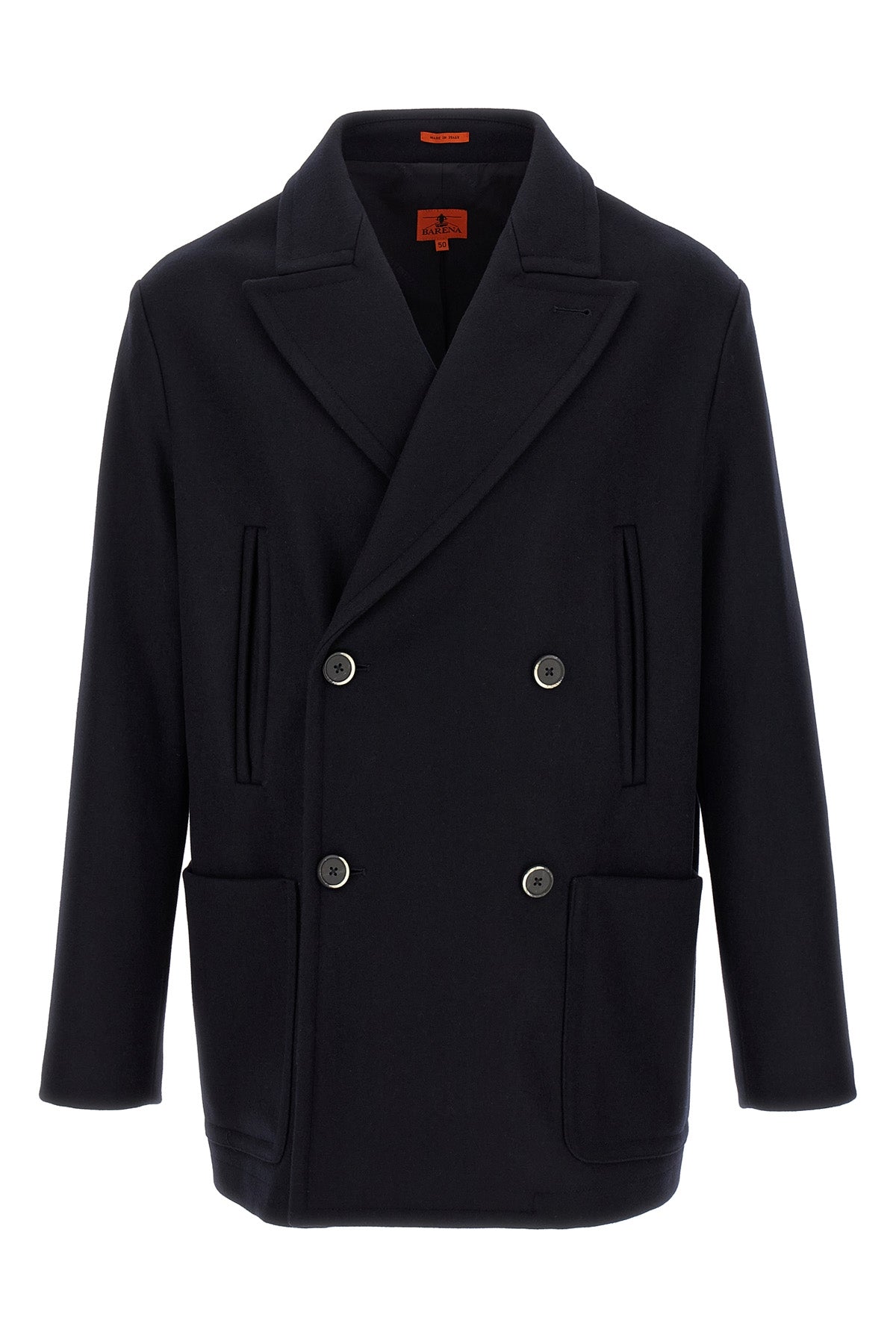 dosio double-breasted unstructured wool coat