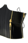 elisabetta franchi bustier belt redefines the silhouette through a rigorous tail