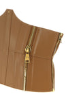 the elisabetta franchi corset belt defines the silhouette through a rigorous con