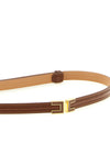 elisabetta franchi thin belt defines the silhouette through an essential and geo