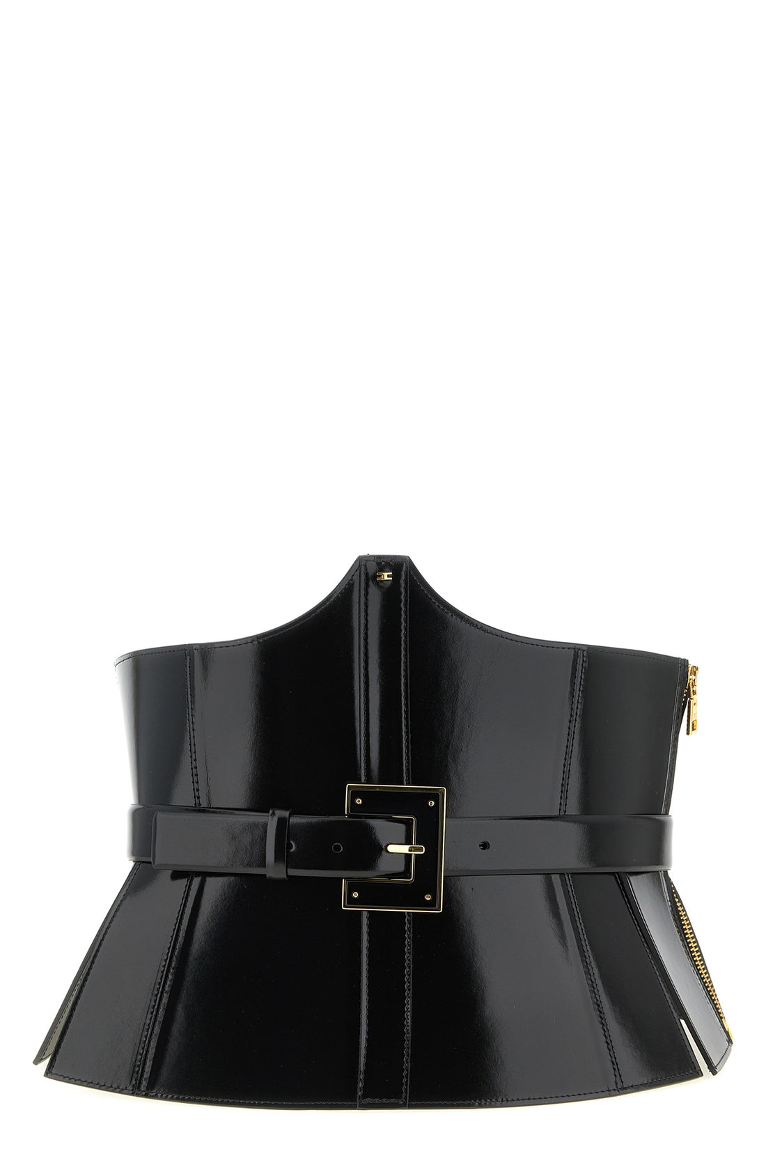 ELISABETTA FRANCHI 42 the elisabetta franchi corset belt defines the silhouette through a wide-band st