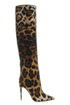 dolce & gabbana high boots redefine animal aesthetics through precious jacquard