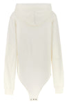 champion x rick owens hooded bodysuit   in cotton sweatshirt fabric