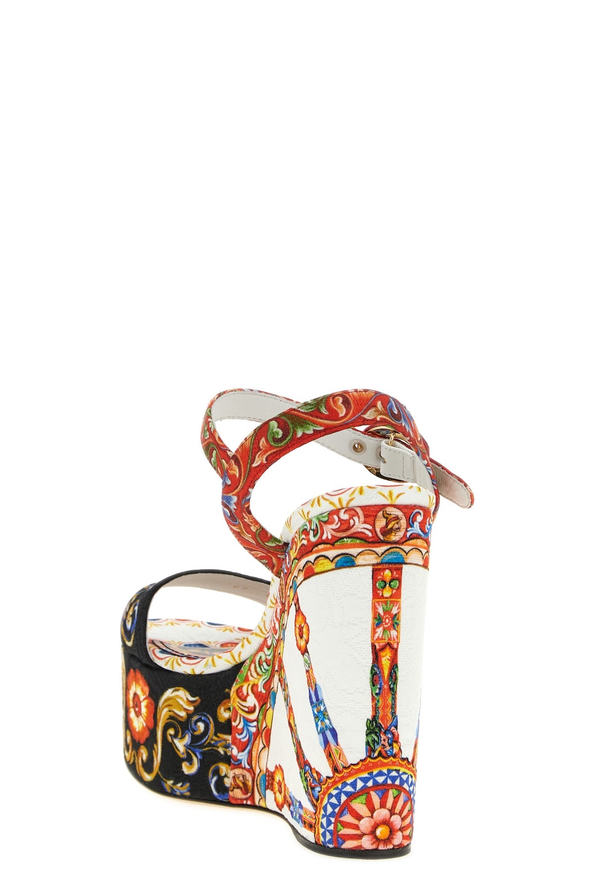 dolce & gabbanas keira sandals in precious brocade stand out for their iconic