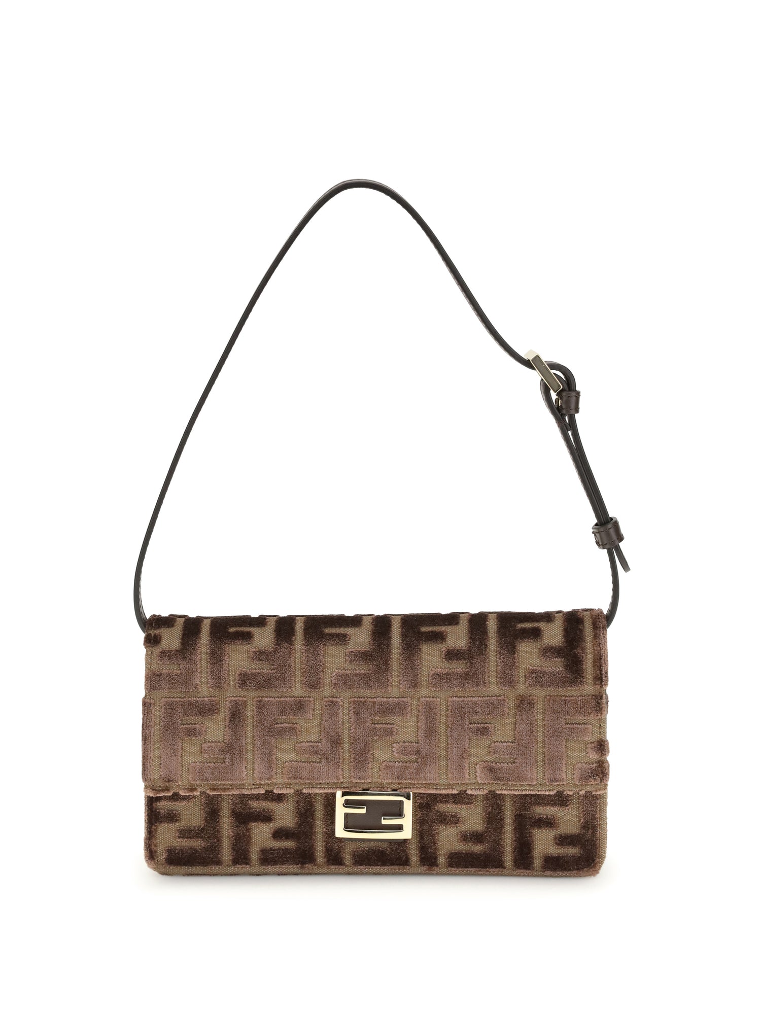 FENDI OS ff jacquard velvet wallet