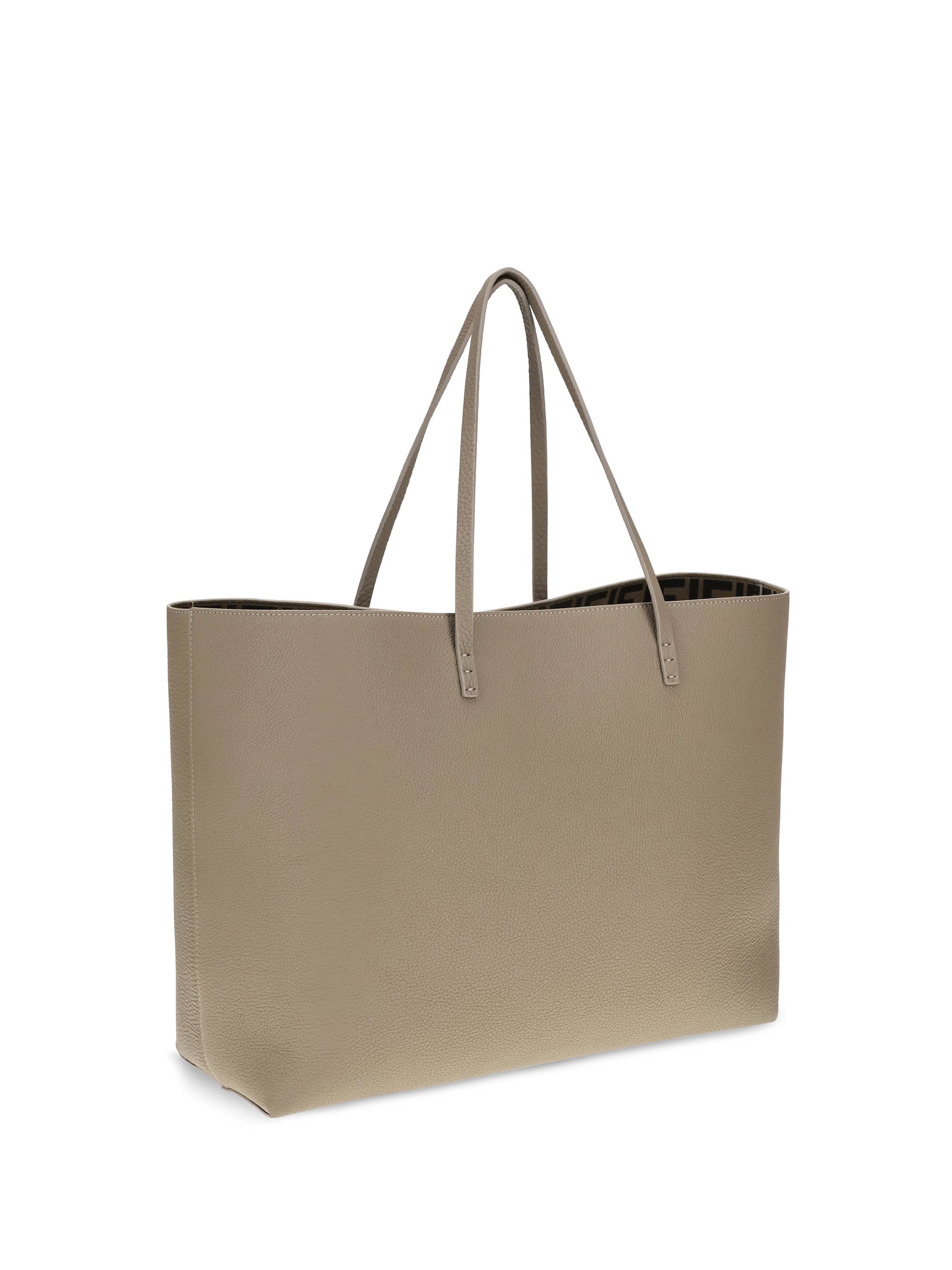 medium roll roman leather shopping bag