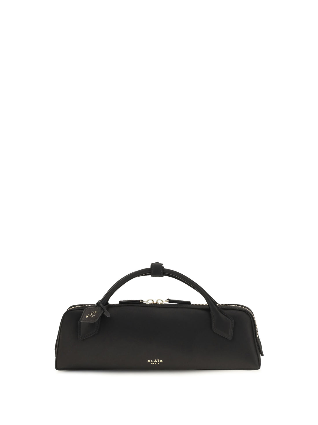 ALAIA OS satin le teckel clutch