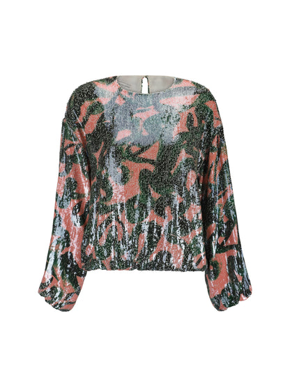 DRIES VAN NOTEN 38 sequins top