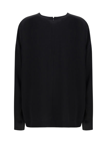 TOTEME 34 boxy satin top