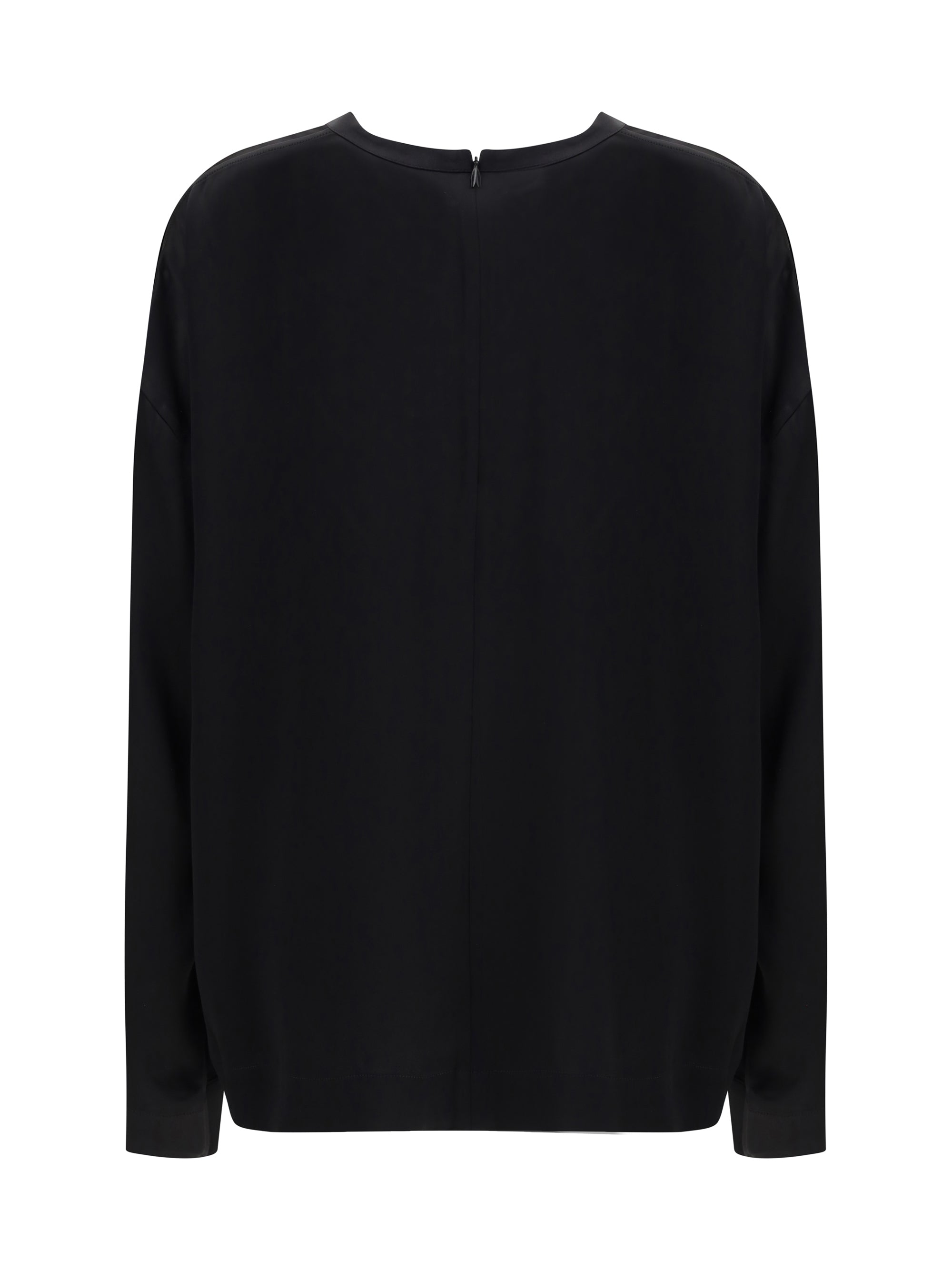boxy satin top